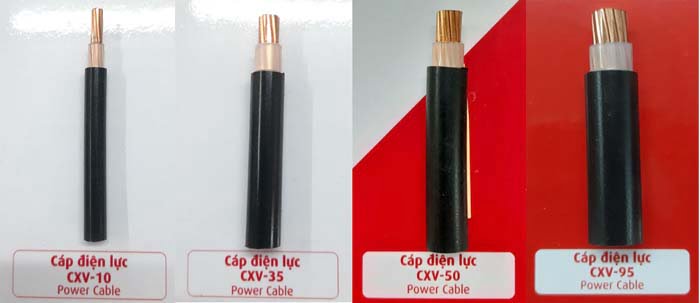 Cáp CADIVI CXV - 10, CXV - 35, CXV - 50, CXV - 95 0.6/1kV - Cáp Ngầm Hạ Thế