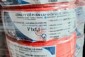 Cáp Điện Hạ Thế LS VINA V-1x1.5mm2 0.6/1kV Cu/PVC