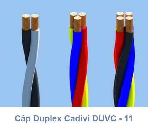 Cáp Duplex CADIVI DuCV - 11mm2 0.6/1kV
