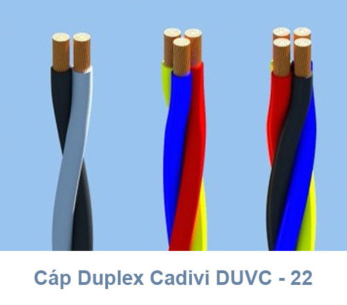 Cáp Duplex CADIVI DuCV - 22mm2 0.6/1kV