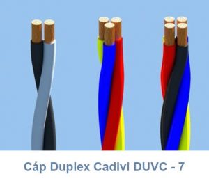 Cáp Duplex CADIVI DuCV - 7mm2 0.6/1kV