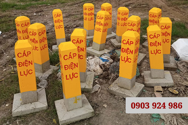 Cung cấp cọc bê tông cảnh báo cáp ngầm