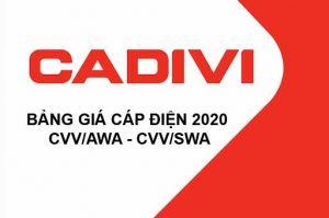 Bảng Giá Cáp Ngầm Hạ Thế CADIVI CVV/AWA – CVV/SWA 2020 Mới Nhất