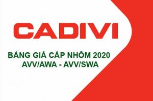 Bảng Giá Cáp Nhôm CADIVI Hạ Thế AVV/AWA – AVV/SWA 2020