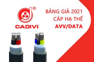 Bảng Giá Cáp Nhôm Hạ Thế - AVV/DATA - CADIVI 0,6/1 kV 2021