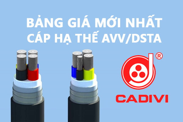 Bảng Giá Cáp Nhôm Hạ Thế - AVV/DSTA - CADIVI 0,6/1 kV Mới Nhất (Cáp Ngầm)