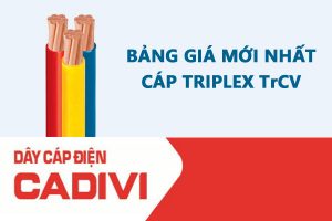 Bảng Giá Cáp Triplex TrCV - CADIVI Mới Nhất - Cáp Multiplex