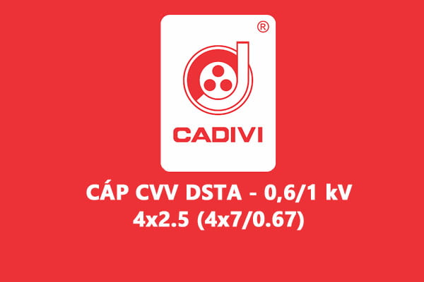 Cáp Ngầm Hạ Thế CVV/DSTA 4x2.5 (4x7/0.67) - 0,6/1 kV - Giáp Băng Thép