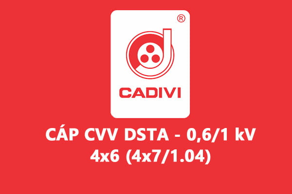 Cáp Ngầm Hạ Thế CVV/DSTA 4x6 (4x7/1.04) - Giáp Băng Thép