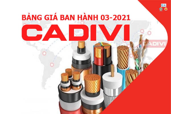 Bảng Giá Dây Cáp Điện CAIDIVI - Mới Ban Hành 3/2021 [Giá Tốt Nhất]