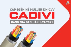 Bảng Giá: Cáp Điện Kế Muller - CADIVI [Mới Ban Hành 3/2021]