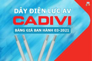 Bảng Giá: Dây Cáp Nhôm CADIVI AV - 0,6/1 kV [Mới Ban Hành 3/2021]