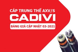 Bảng Giá: Cáp Trung Thế CADIVI - AXV/S - 24kV [Mới Cập Nhật 3/2021]