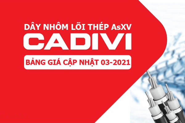 [Bảng Giá Mới Cập Nhật 3/2021]: Cáp Trung Thế AsXV - 24kV - CADIVI