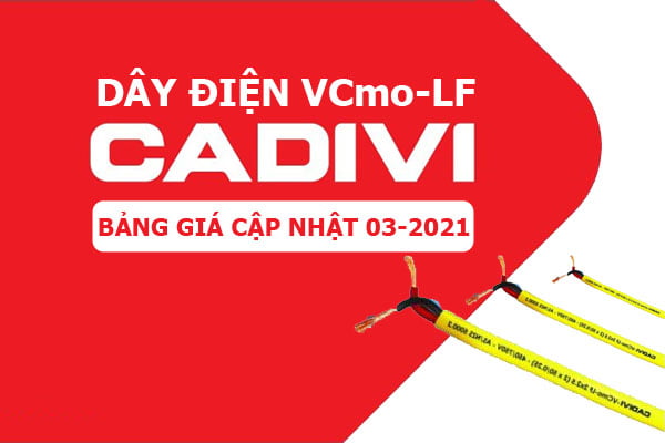 Bảng Giá: Dây Điện Đôi Mềm VCmo-LF CADIVI [Cập Nhật 3/2021]