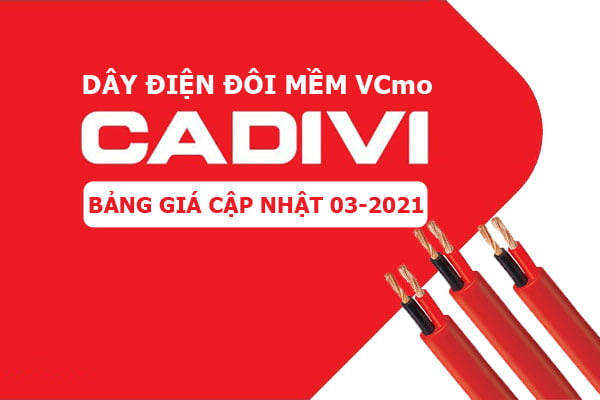 Bảng Giá: Dây Điện Đôi CADIVI Bọc Nhựa PVC - VCmo [Cập Nhật 3/2021]