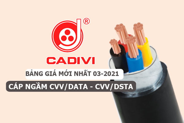 Giá Mới Nhất [3/2021]: Cáp Ngầm CADIVI - CVV/DATA và CVV/DSTA