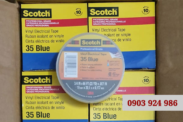 Băng Keo Điện 3M Scotch 35 - Màu Xanh Dương [Giá Tốt]