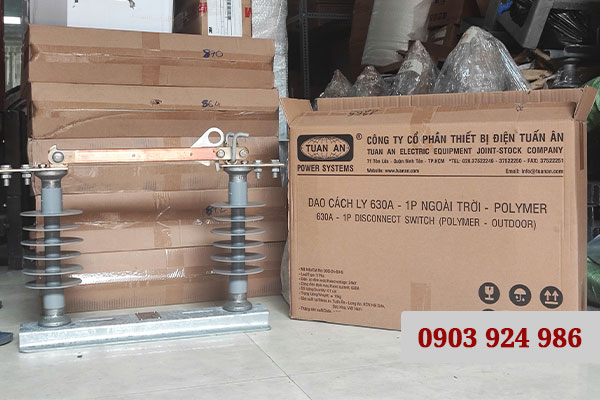 Dao cách ly 630A 1P ngoài trời Polymer Tuấn Ân