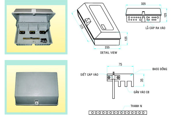 Cấu tạo hộp domino 6 CB