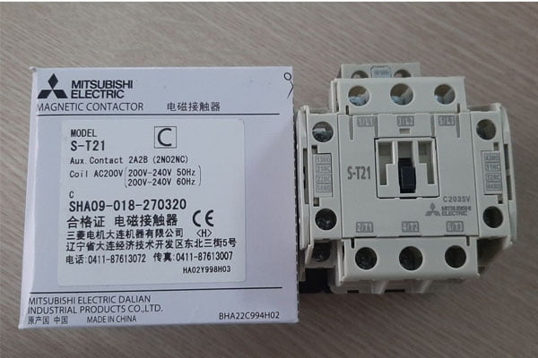 Bảng Giá: Khởi Động Từ Contactor MC Mitsubishi 21A (S-T21 AC200V 2A2B)