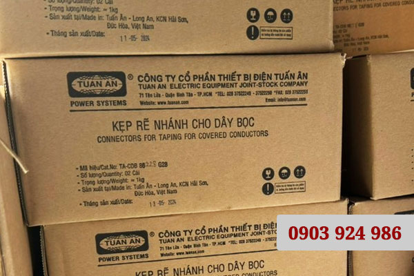 Cung cấp kẹp rẽ nhánh cho dây bọc Tuấn Ân