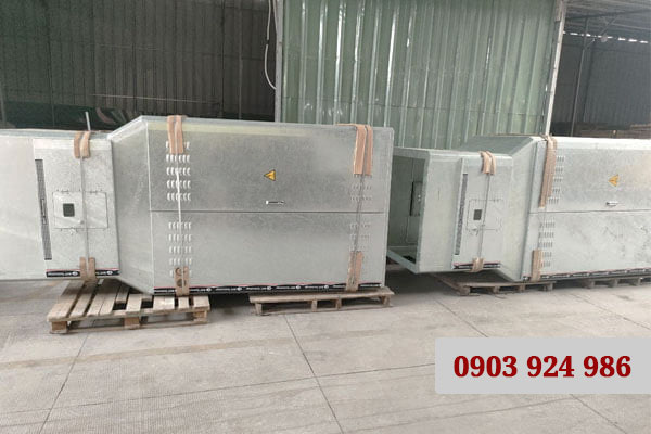 Giá Trụ Thép Đỡ Máy Biến Áp Kết Hợp Tủ RMU