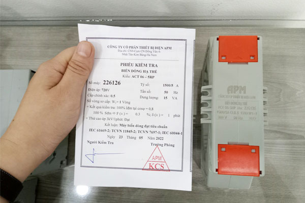 Máy biến dòng hạ thế 1500/5A APM