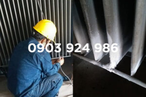 Hàn cánh tản nhiệt máy biến áp 3 pha