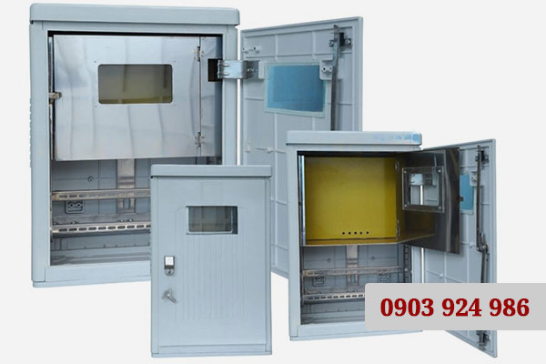 Vỏ tủ điện composite 2 ngăn điện kế và MCCB