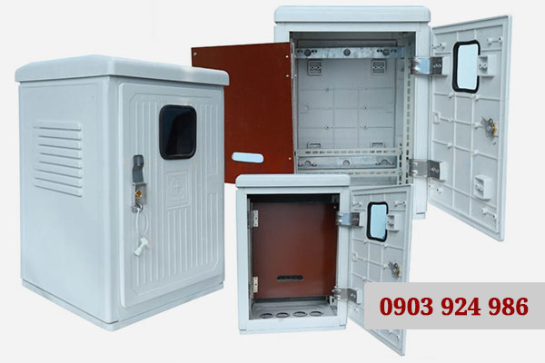 Vỏ tủ điện composite 630W 450H 420D lắp điện kế ngoài trời