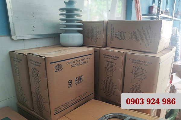 Sứ cách điện đứng 36kV chống muối biển Minh Long 2